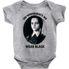 on wednesdays we wear black Baby Bodysuit