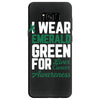 i wear emerald green for liver cancer awareness Samsung Galaxy S8 Case