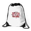 merry and bright Drawstring Bags