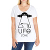 ufo zone Ladies Curvy T-Shirt