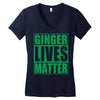 st patrick's day ginger lives matter Women's V-Neck T-Shirt