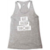 v5 eat sleep shoot Racerback Tank
