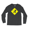 ninja crossing sign Long Sleeve Shirts