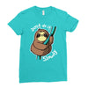 slow sloth Ladies Fitted T-Shirt