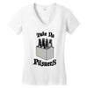 take no pilsners Women's V-Neck T-Shirt