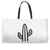 minimalistic cactus Weekender Totes