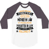 Super Cool Mother In Law Of A Freaking Awesome Daughter 3/4 Sleeve Shirt