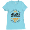 Legends Are Born In May Ladies Fitted T-Shirt