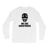 we are anonymous tshirt pipa sopa acta v for vendetta hacker's t shirt Long Sleeve Shirts