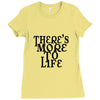 there's more to life Ladies Fitted T-Shirt
