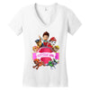 paw patrol birthday girl Women's V-Neck T-Shirt