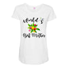 world's best mother Maternity Scoop Neck T-shirt