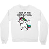 mom of the birthday girl Crewneck Sweatshirt
