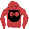 ghost burung Zipper Hoodie