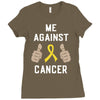 Me Against Cancer Ladies Fitted T-Shirt