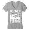 welcome to pochinki Women's V-Neck T-Shirt