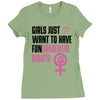 Girls Just Want to Have Fundamental Rights Ladies Fitted T-Shirt