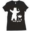 bear grills bbq funny Ladies Fitted T-Shirt