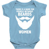 funny beards Baby Onesie