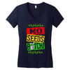 no seeds weed bitch cannabis Women's V-Neck T-Shirt