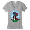 little mummra after a rough day Women's V-Neck T-Shirt