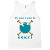 IT'S NEVER A CRIME TO EXIST Franky  One Piece Tank Top