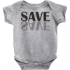 save black Baby Bodysuit