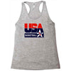 usa basketball logo Racerback Tank