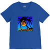 florida palm trees sunset V-Neck Tee