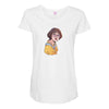 TWICE CHAEYOUNG Maternity Scoop Neck T-shirt