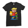 bart simpson Ladies Fitted T-Shirt
