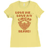 love me love my ginger beard Ladies Fitted T-Shirt