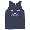 whiskers cat dog cute puppy animal baseball jersey Tank Top