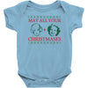golden christmas Baby Bodysuit