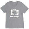 oh snap camera V-Neck Tee