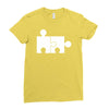 rude jigsaw ideal birthday present or gift Ladies Fitted T-Shirt