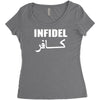 infidel t shirt  english retro cool Women's Triblend Scoop T-shirt