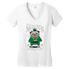 pug irish pub snorty mcpug's Women's V-Neck T-Shirt