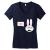 meh bunny Women's V-Neck T-Shirt