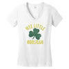 wee little hooligan Women's V-Neck T-Shirt