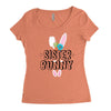 sister bunny Women's Triblend Scoop T-shirt