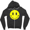 smiley face mens Zipper Hoodie