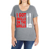 got skills on the grills apron Ladies Curvy T-Shirt
