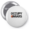 occupy mars Pin-back button