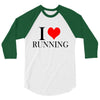i love running 3/4 Sleeve Shirt