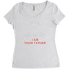 i am your father   mens funny Women's Triblend Scoop T-shirt