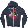colorful art Zipper Hoodie