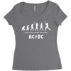 The Evolution of Rock Women's Triblend Scoop T-shirt