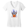 ghostly halloween Women's V-Neck T-Shirt