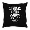 sundays are for football foot ball Throw Pillow